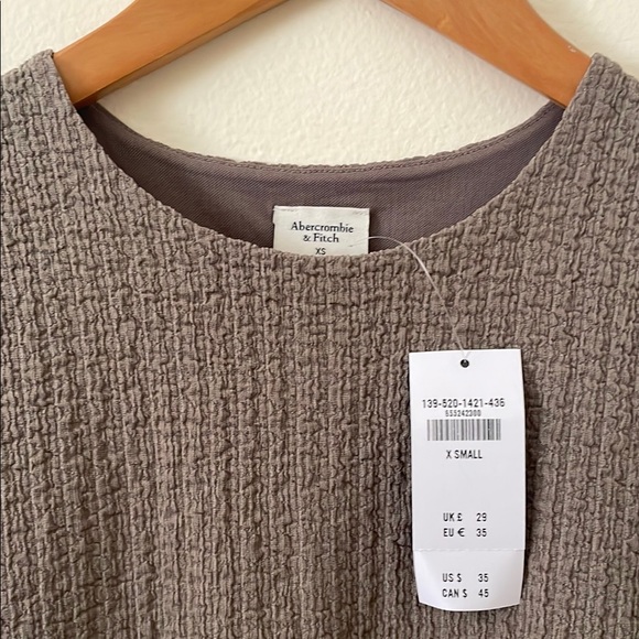 Brand new Abercrombie Women's Sleeveless Textured Top - Brown - Picture 4 of 5